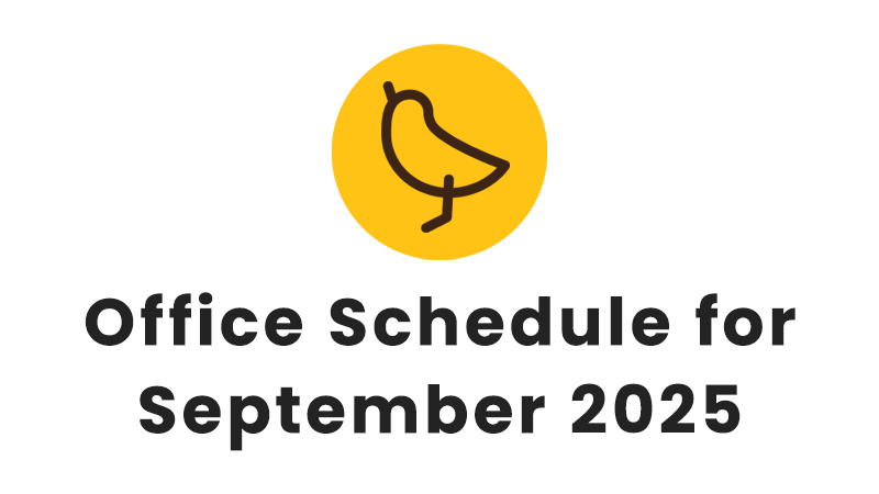 Office Schedule for September 2025
